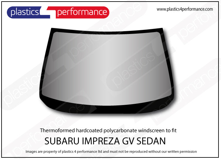 Carica immagine in Galleria Viewer, Vetri in Policarbonato per Subaru Impreza GV / GE Berlina