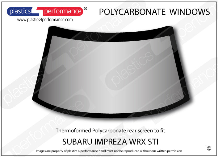 Carica immagine in Galleria Viewer, Vetri in Policarbonato per Subaru Impreza WRX Type R STI Coupé