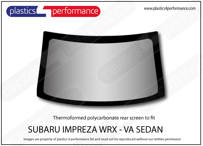 Carica immagine in Galleria Viewer, Vetri in Policarbonato per Subaru Impreza WRX VA Berlina