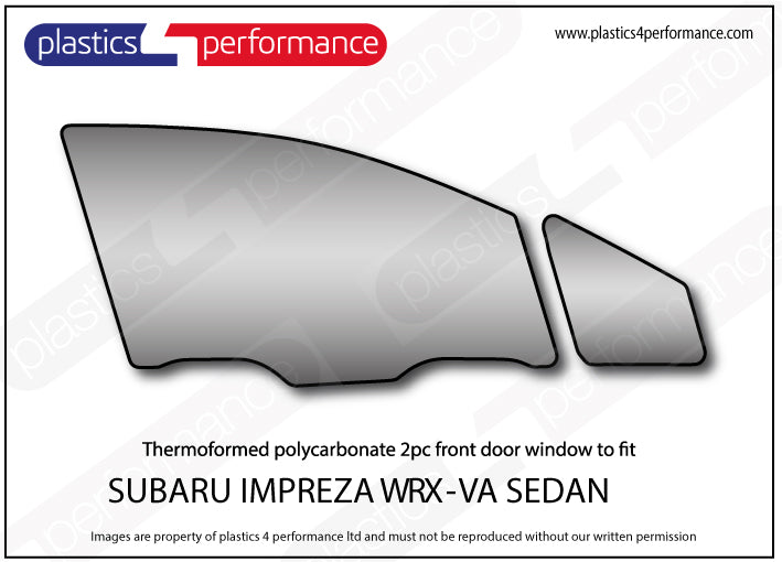Carica immagine in Galleria Viewer, Vetri in Policarbonato per Subaru Impreza WRX VA Berlina
