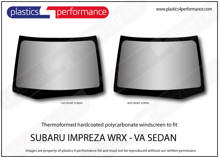 Carica immagine in Galleria Viewer, Vetri in Policarbonato per Subaru Impreza WRX VA Berlina