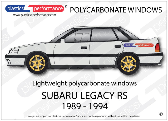 Carica immagine in Galleria Viewer, Vetri in Policarbonato per Subaru Legacy BC Berlina