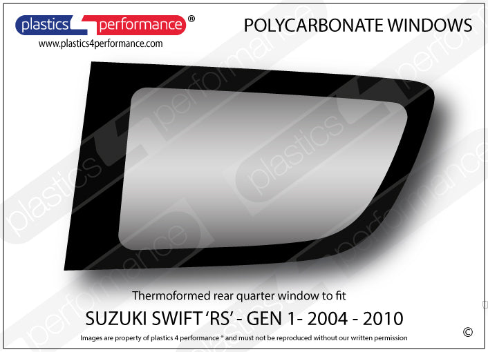 Carica immagine in Galleria Viewer, Vetri in Policarbonato per Suzuki Swift MK1 RS