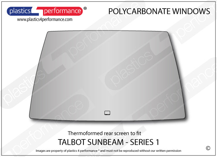 Carica immagine in Galleria Viewer, Vetri in Policarbonato per Talbot Sunbeam Serie 1