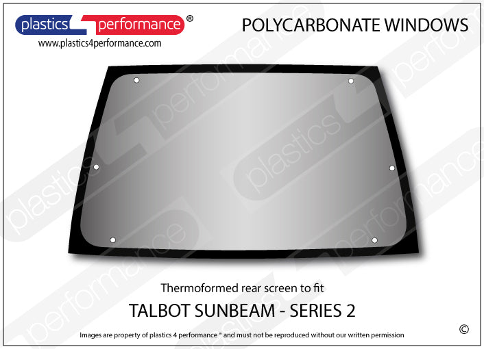 Carica immagine in Galleria Viewer, Vetri in Policarbonato per Talbot Sunbeam Serie 2