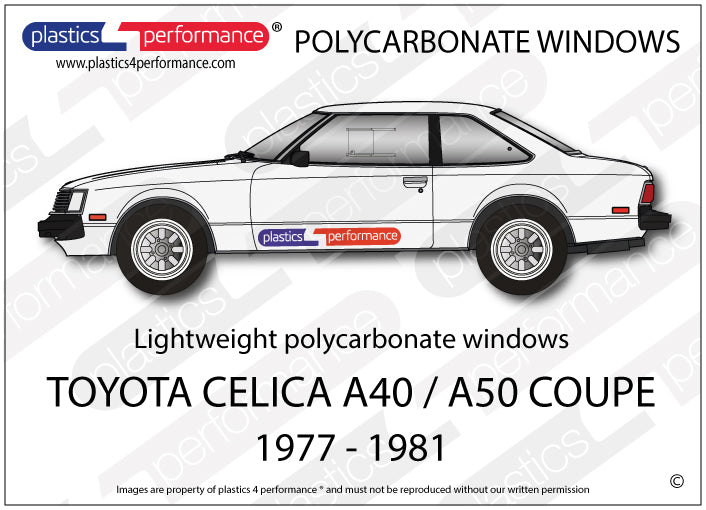 Carica immagine in Galleria Viewer, Vetri in Policarbonato per Toyota Celica A40 / A50 Coupé