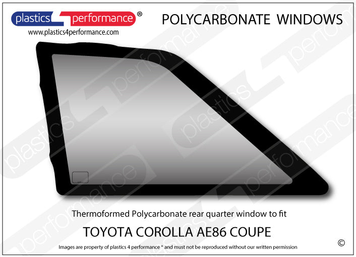 Carica immagine in Galleria Viewer, Vetri in Policarbonato per Toyota Corolla AE86 2 Porte