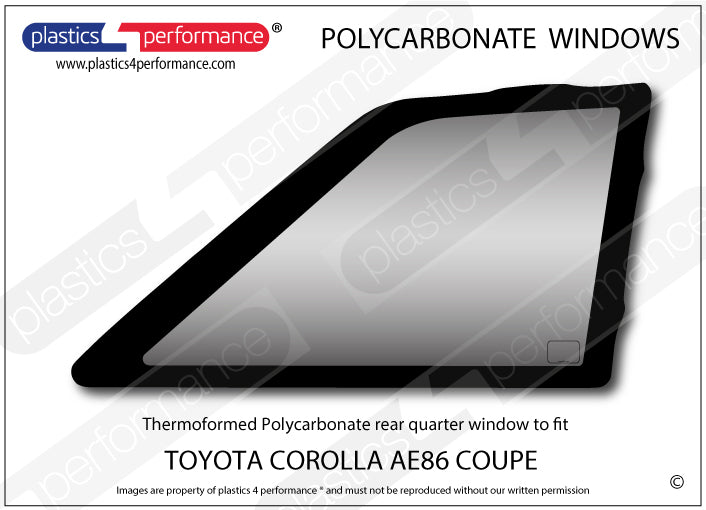 Carica immagine in Galleria Viewer, Vetri in Policarbonato per Toyota Corolla AE86 2 Porte