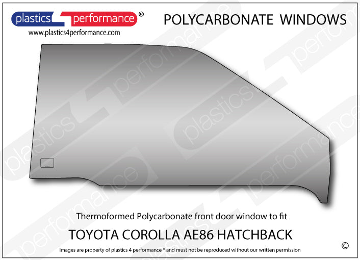 Carica immagine in Galleria Viewer, Vetri in Policarbonato per Toyota Corolla AE86 3 Porte
