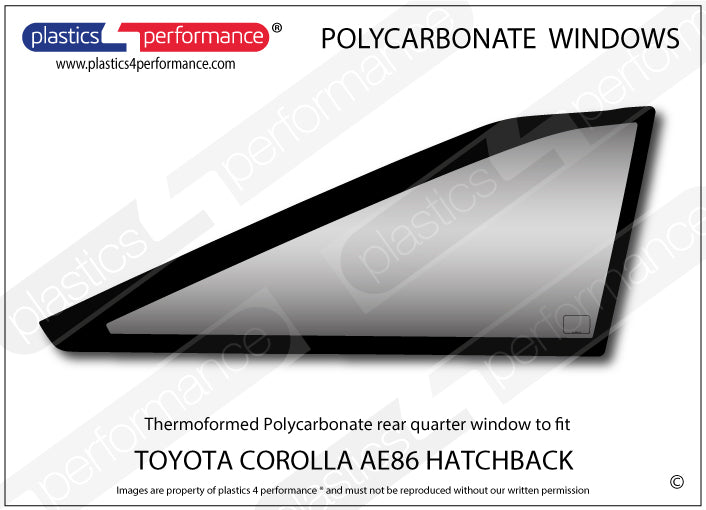 Carica immagine in Galleria Viewer, Vetri in Policarbonato per Toyota Corolla AE86 3 Porte