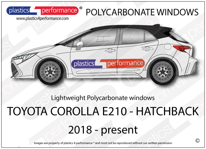 Carica immagine in Galleria Viewer, Vetri in Policarbonato per Toyota Corolla E210