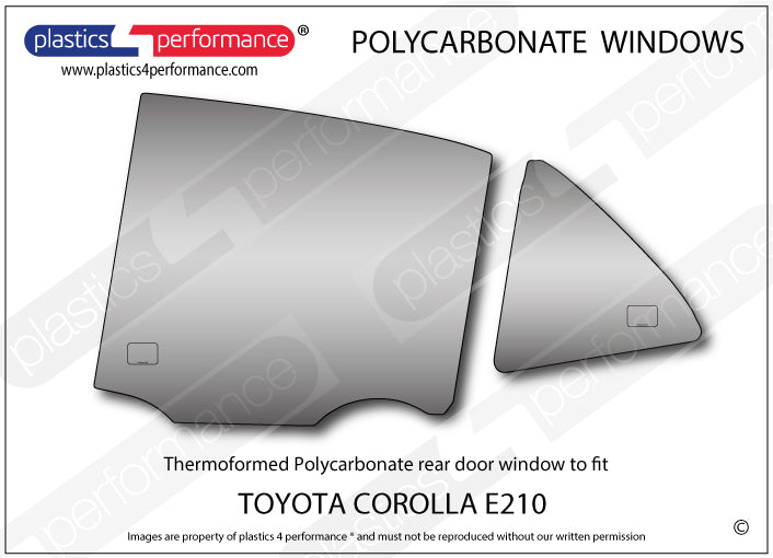 Carica immagine in Galleria Viewer, Vetri in Policarbonato per Toyota Corolla E210