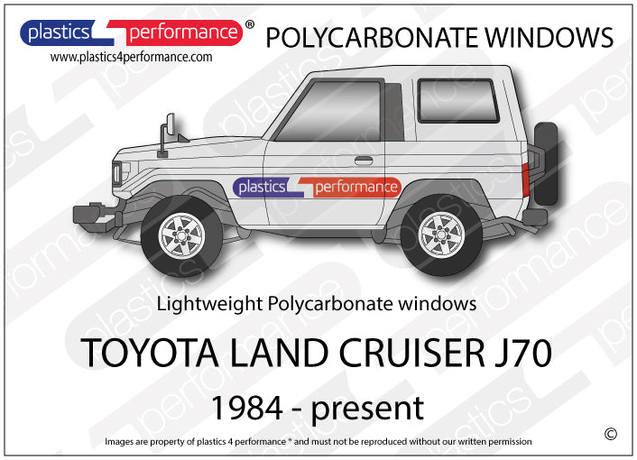 Carica immagine in Galleria Viewer, Vetri in Policarbonato per Toyota Land Cruiser J70