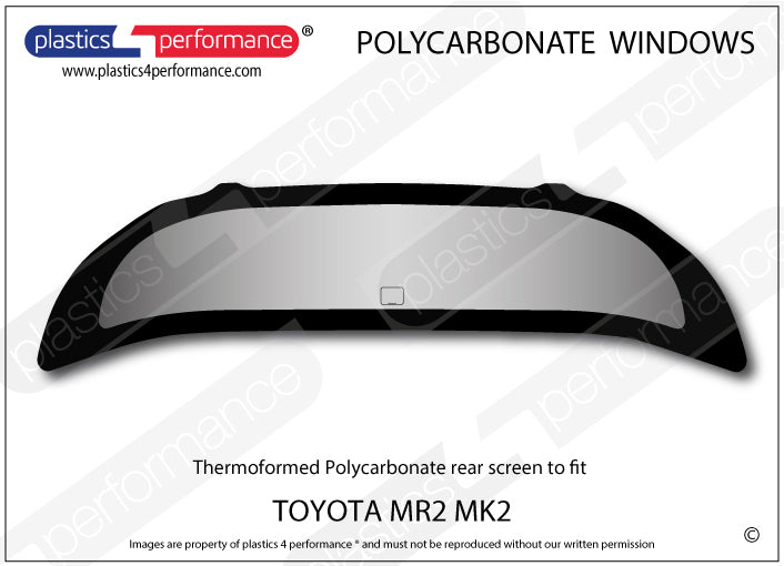 Carica immagine in Galleria Viewer, Vetri in Policarbonato per Toyota MR2 SW20