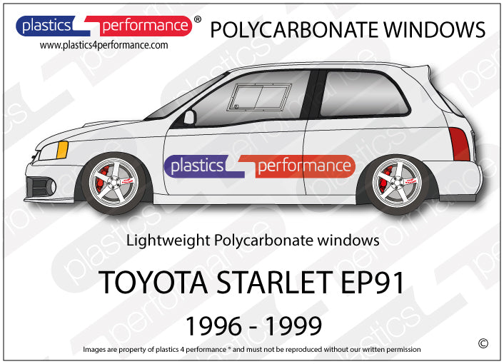 Carica immagine in Galleria Viewer, Vetri in Policarbonato per Toyota Starlet EP91