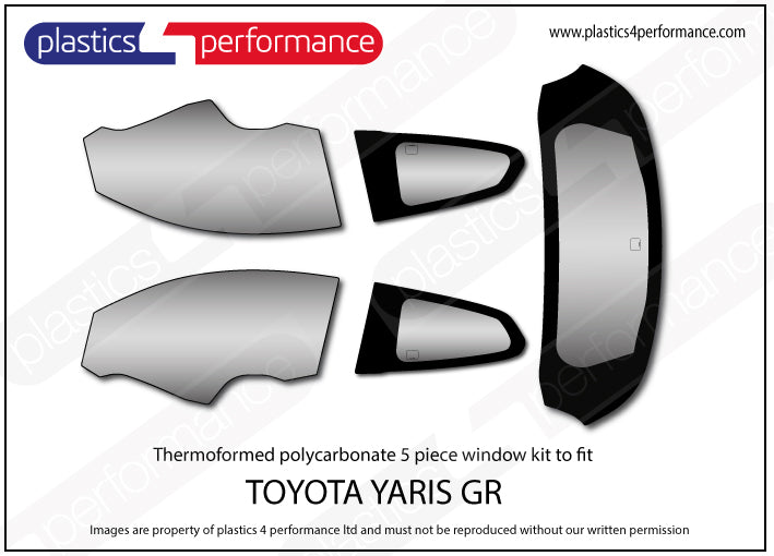 Carica immagine in Galleria Viewer, Vetri in Policarbonato per Toyota Yaris GR