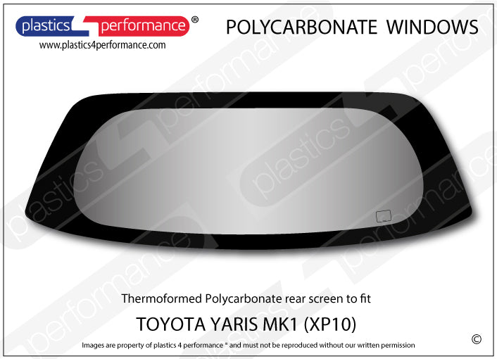 Carica immagine in Galleria Viewer, Vetri in Policarbonato per Toyota Yaris 1 XP10 3 Porte