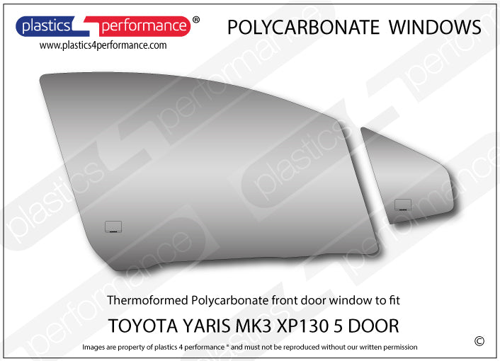 Carica immagine in Galleria Viewer, Vetri in Policarbonato per Toyota Yaris 3 XP130 5 Porte