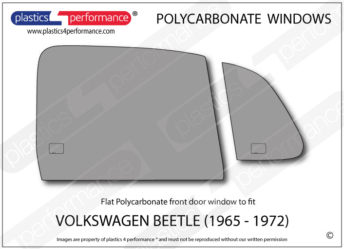 Carica immagine in Galleria Viewer, Vetri in Policarbonato per Volkswagen Maggiolino (65-72)