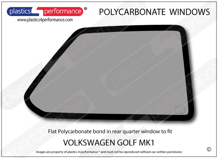 Carica immagine in Galleria Viewer, Vetri in Policarbonato per Volkswagen Golf MK1 3 Porte