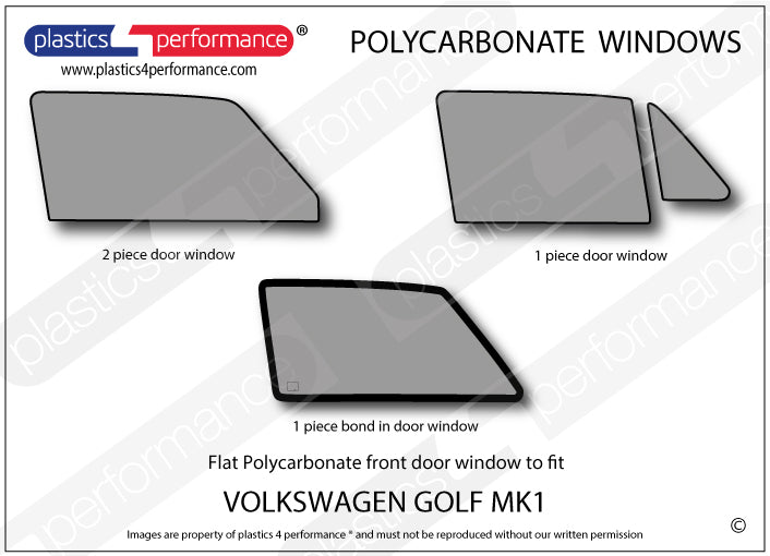 Carica immagine in Galleria Viewer, Vetri in Policarbonato per Volkswagen Golf MK1 3 Porte