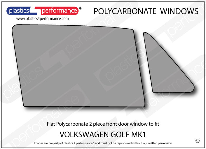 Carica immagine in Galleria Viewer, Vetri in Policarbonato per Volkswagen Golf MK1 3 Porte