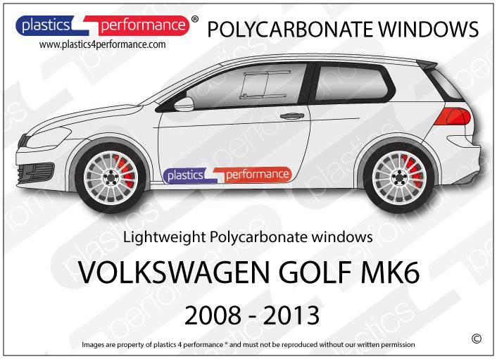 Carica immagine in Galleria Viewer, Vetri in Policarbonato per Volkswagen Golf MK6 3 Porte