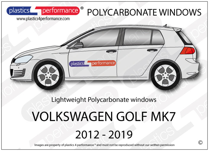 Carica immagine in Galleria Viewer, Vetri in Policarbonato per Volkswagen Golf MK7 5 Porte