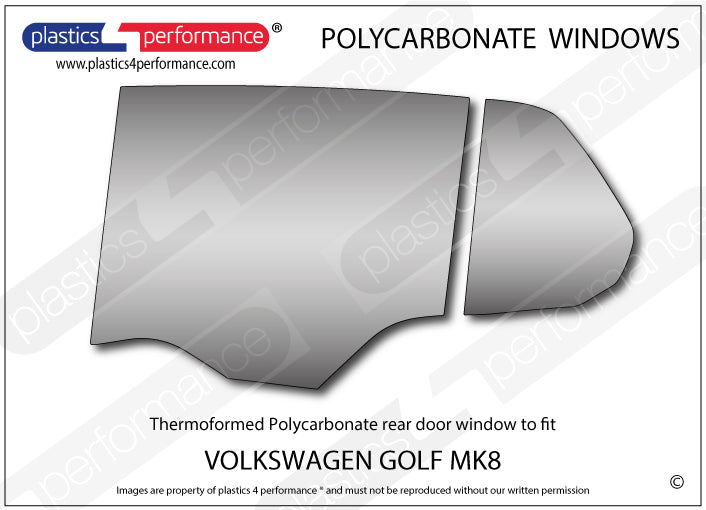 Carica immagine in Galleria Viewer, Vetri in Policarbonato per Volkswagen Golf MK8 5 Porte