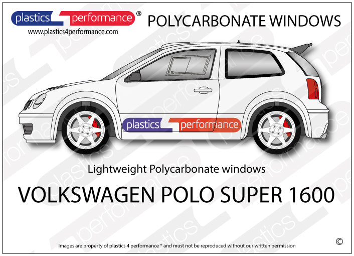 Carica immagine in Galleria Viewer, Vetri in Policarbonato per Volkswagen Polo MK4 9N Super 1600