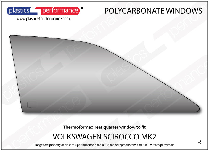 Carica immagine in Galleria Viewer, Vetri in Policarbonato per Volkswagen Scirocco MK2