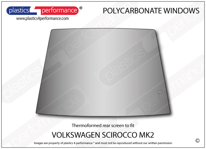 Carica immagine in Galleria Viewer, Vetri in Policarbonato per Volkswagen Scirocco MK2