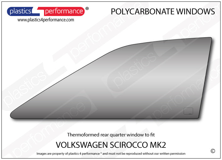 Carica immagine in Galleria Viewer, Vetri in Policarbonato per Volkswagen Scirocco MK2