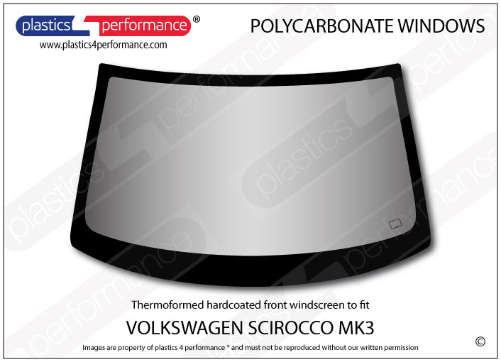Carica immagine in Galleria Viewer, Vetri in Policarbonato per Volkswagen Scirocco MK3
