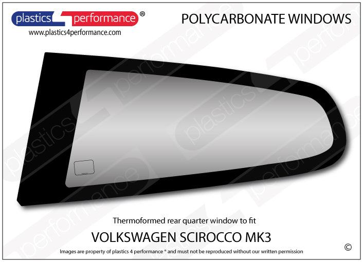 Carica immagine in Galleria Viewer, Vetri in Policarbonato per Volkswagen Scirocco MK3