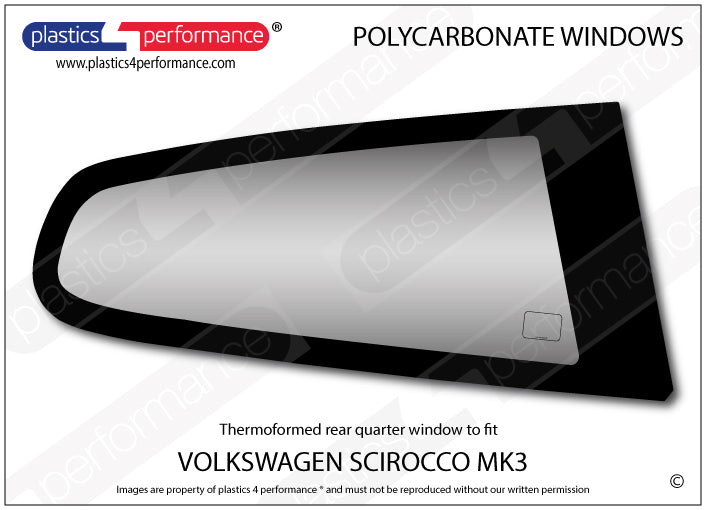 Carica immagine in Galleria Viewer, Vetri in Policarbonato per Volkswagen Scirocco MK3