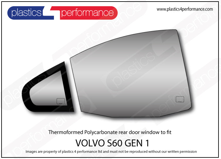 Carica immagine in Galleria Viewer, Vetri in Policarbonato per Volvo S60 1ª Gen.