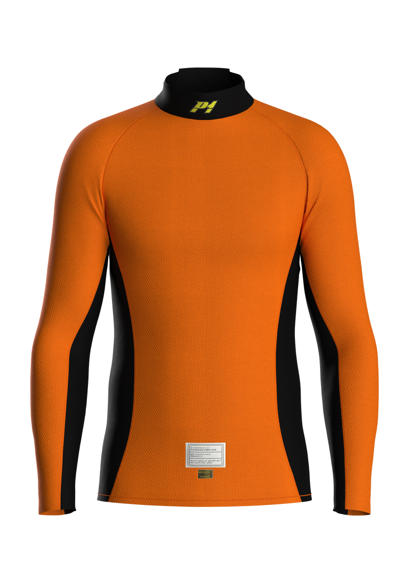 Carica immagine in Galleria Viewer, Maglia Sottotuta P1 X-Flow Slim Fit Arancione Fluo / Nero (FIA 8856-2018)