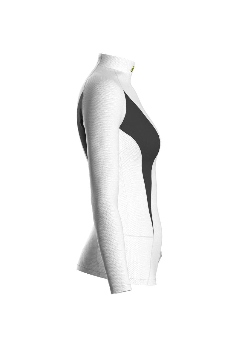 Carica immagine in Galleria Viewer, Maglia Sottotuta P1 X-Flow Donna Bianco / Grigio Scuro (FIA 8856-2018)