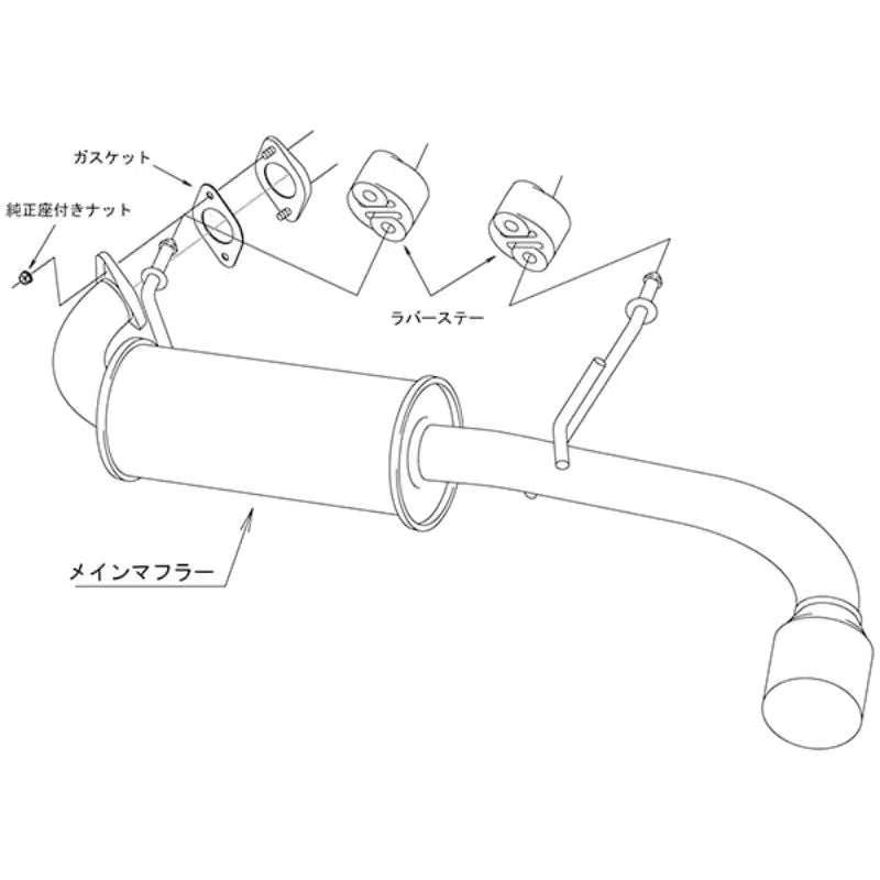 Carica immagine in Galleria Viewer, Silenziatore di Scarico HKS "Legal" per Suzuki Jimny (2018+)