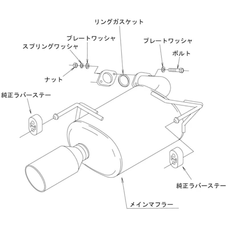 Carica immagine in Galleria Viewer, Silenziatore di Scarico HKS "Legamax Premium" per Subaru Forester SKE / SK9