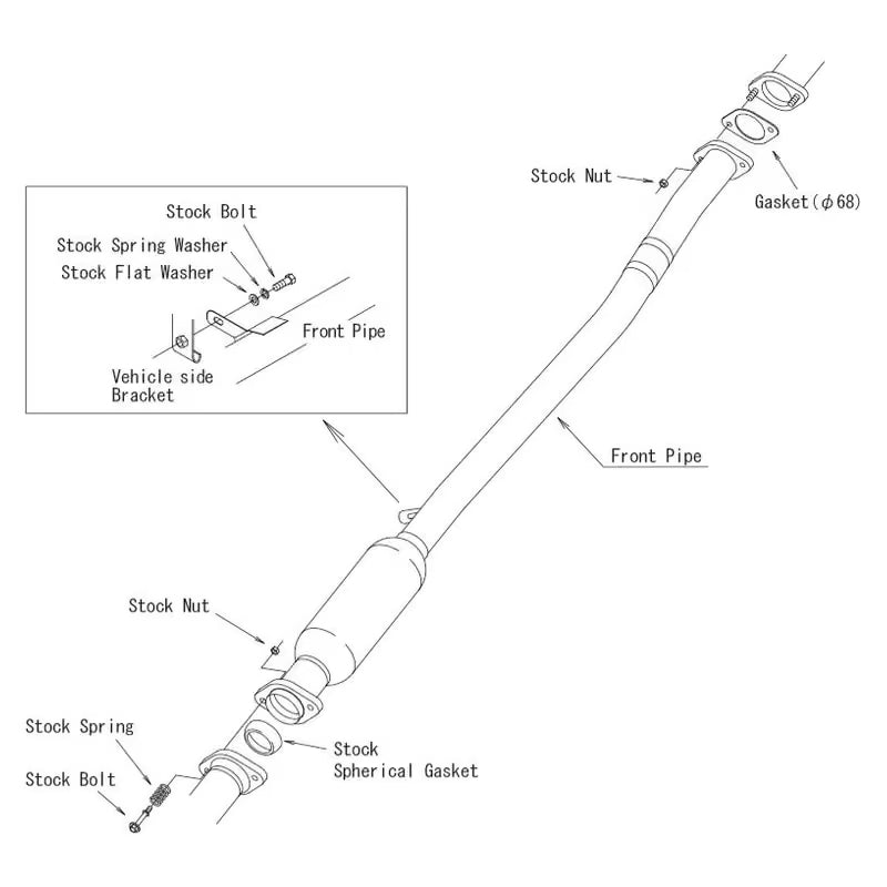 Carica immagine in Galleria Viewer, Front Pipe (Catalizzatore Sportivo) HKS per Subaru BRZ (2021+)