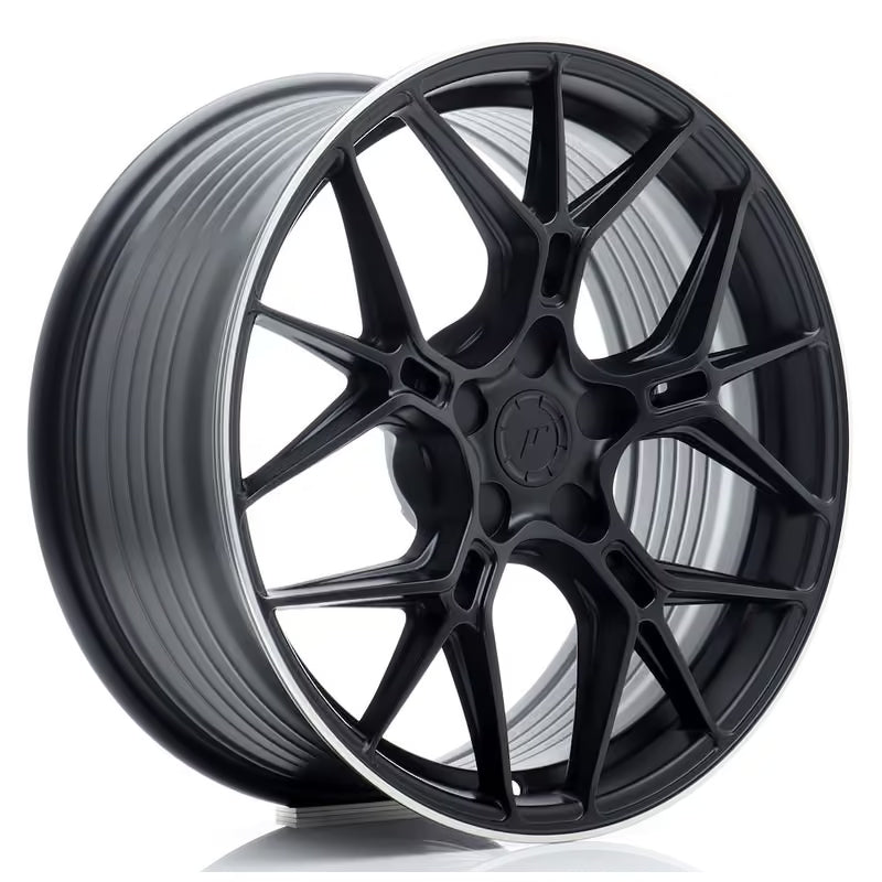 Carica immagine in Galleria Viewer, Cerchio Japan Racing JR-51 8x18 foratura su misura 5 fori ET20-45 - Nero satinato
