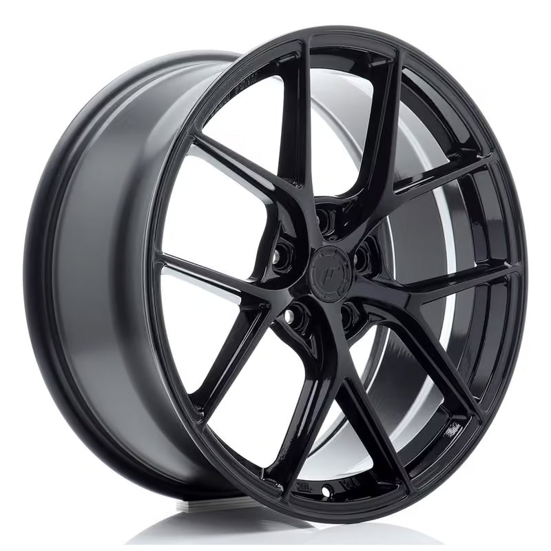 Carica immagine in Galleria Viewer, Cerchio Japan Racing SL-01 Super Light 8,5x19 5x112 ET45 - Nero lucido