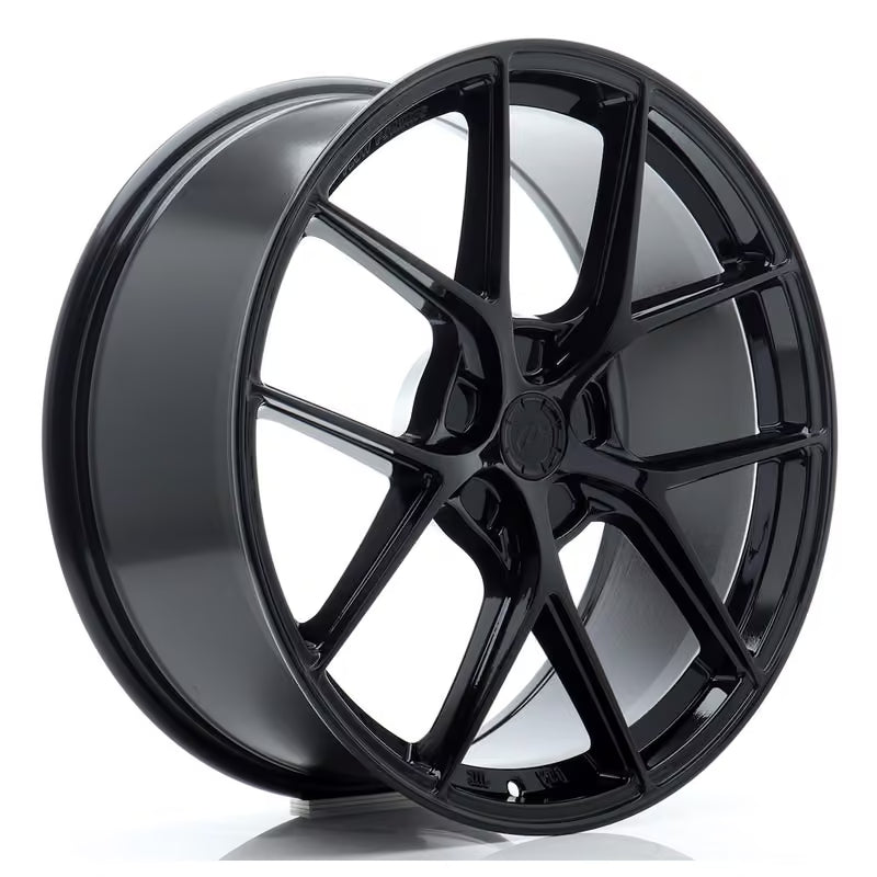 Carica immagine in Galleria Viewer, Cerchio Japan Racing SL-01 Super Light 9x20 foratura su misura 5 fori ET20-51 - Nero lucido