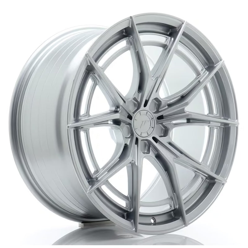 Carica immagine in Galleria Viewer, Cerchio Japan Racing JR-50 10x20 foratura su misura 5 fori ET20-40 - Argento