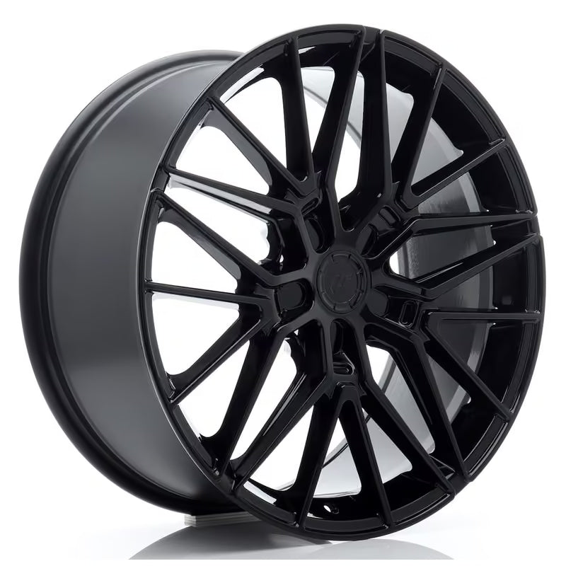 Carica immagine in Galleria Viewer, Cerchio Japan Racing JR-38 9x20 foratura su misura 5 fori ET20-51 - Nero lucido
