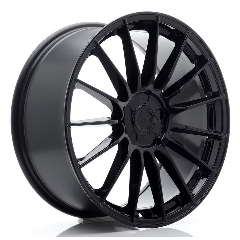 Carica immagine in Galleria Viewer, Cerchio Japan Racing SL-05 Super Light 8x19 foratura su misura 5 fori ET20-40 - Nero lucido