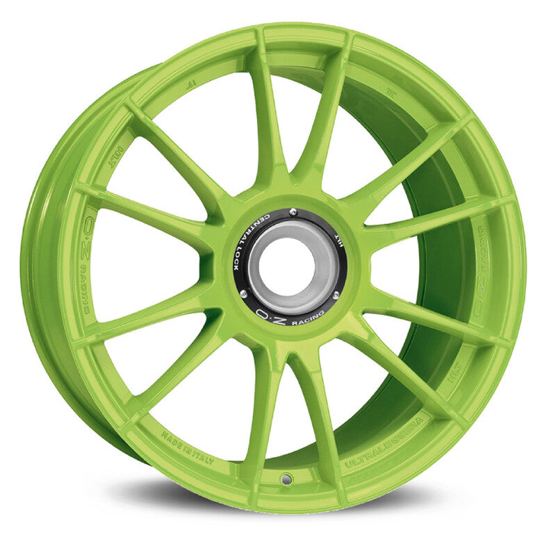 Carica immagine in Galleria Viewer, Cerchio OZ Racing Ultraleggera HLT 9,5x20 monodado (centerlock) ET51 - Verde acido