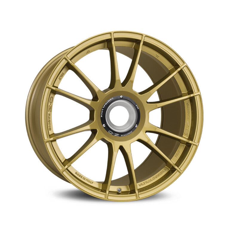 Carica immagine in Galleria Viewer, Cerchio OZ Racing Ultraleggera HLT 9,5x20 monodado (centerlock) ET46 - Race Gold